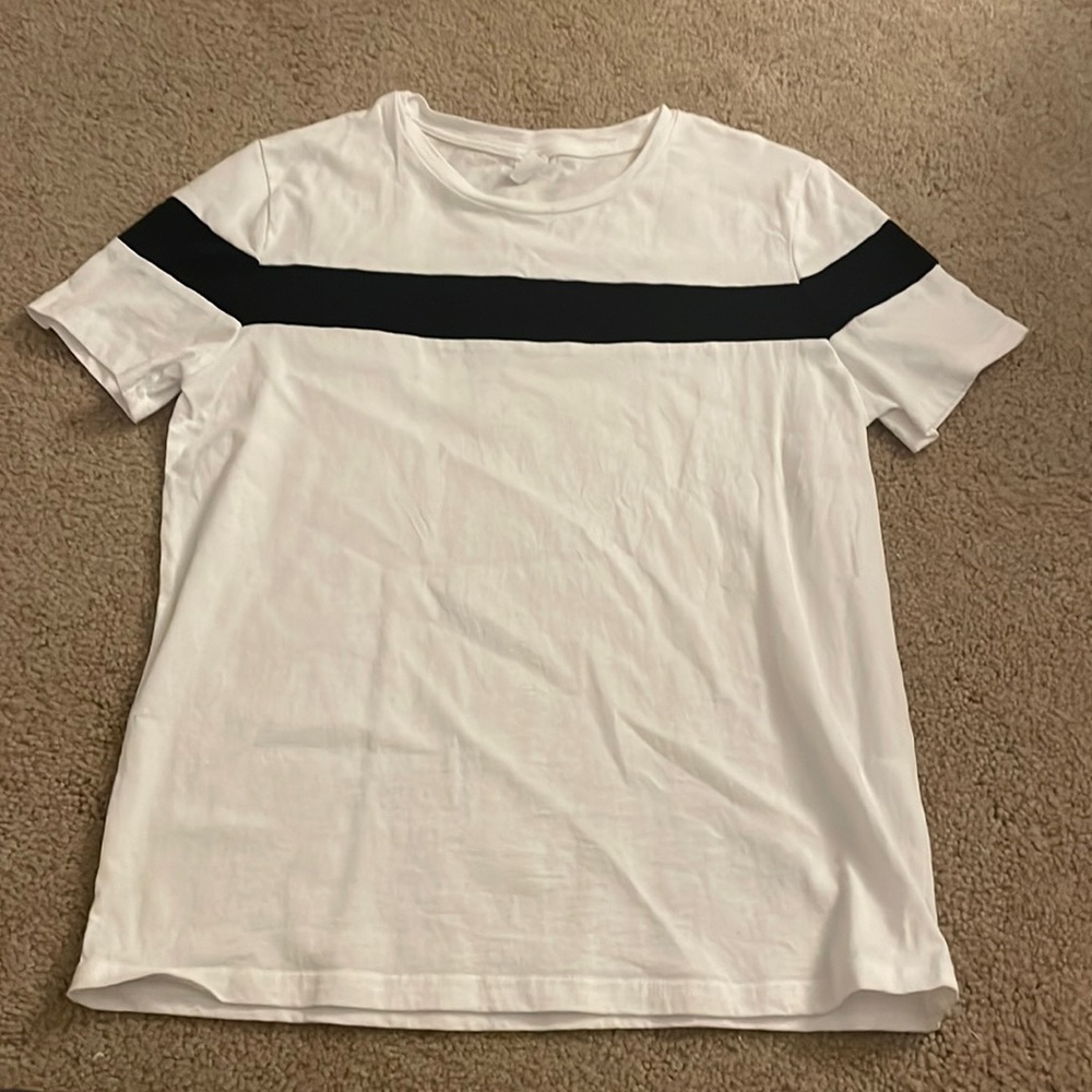 SHEIN Boys Black and White Tee